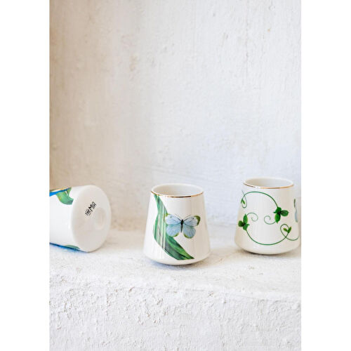 The Mia Folium Green Porselen Kupa Kpa0236 180 Cc The Mia Folium Green Porselen Kupa Kpa0236 180 Cc