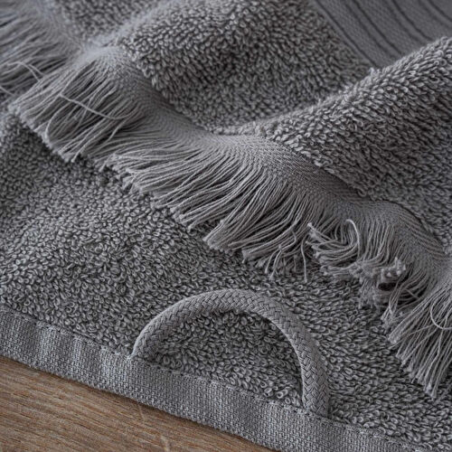 Green Black Aya 3'lü Havlu Seti Gri