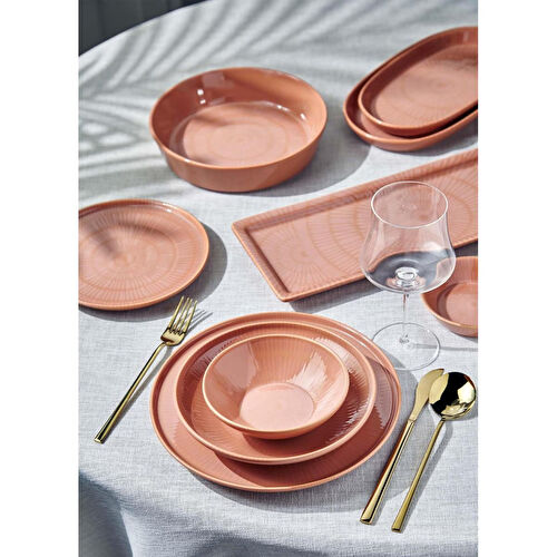 The Mia Noon Oval Servis 2li Somon 26 Cm