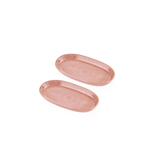 The Mia Noon Oval Servis 2li Somon 17 Cm