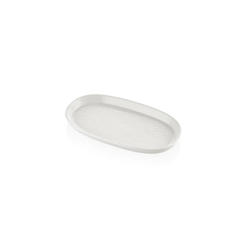 The Mia Noon Oval Servis 2li Krem 26 Cm