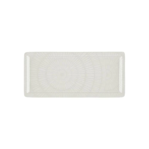 The Mia Noon Dikdörtgen Servis Krem 35x16 Cm