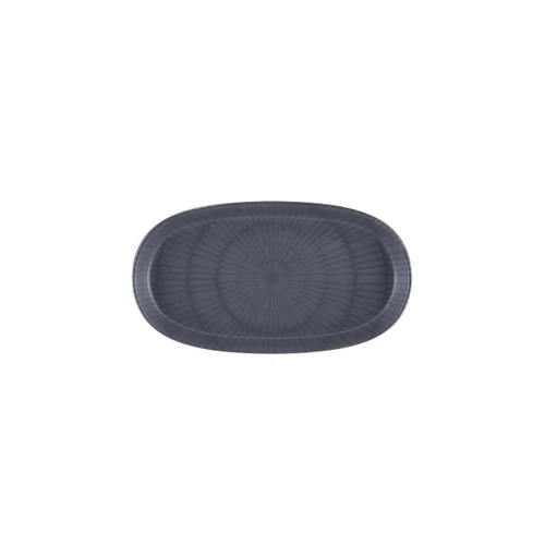 The Mia Noon Oval Servis 2li Gri 26 Cm