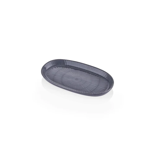 The Mia Noon Oval Servis 2li Gri 26 Cm