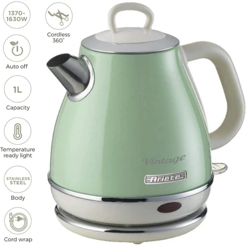 Ariete Vintage 1l Su Isıtıcı - Yeşil