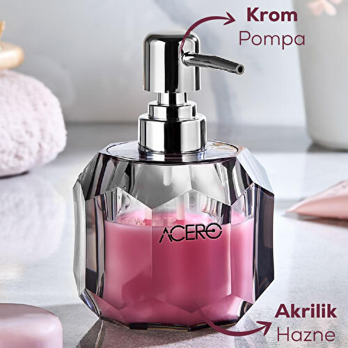 Vienev Akrilik Sıvı Sabunluk 210 Ml Şeffaf 1996