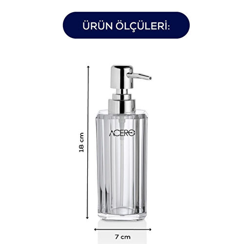 Vienev Akrilik Sıvı Sabunluk 215 Ml Şeffaf 1990