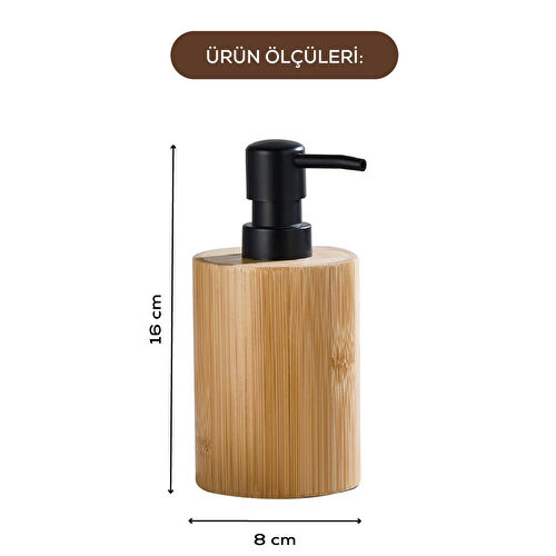 Vienev Bambu Yuvarlak Sıvı Sabunluk 210 Ml - 32154