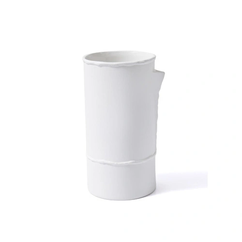 The Mia Licia Seramik Vazo Beyaz 19x16x31 Cm