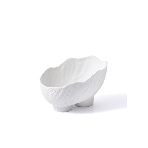 The Mia Licia Seramik Vazo Beyaz 25x17x19 Cm