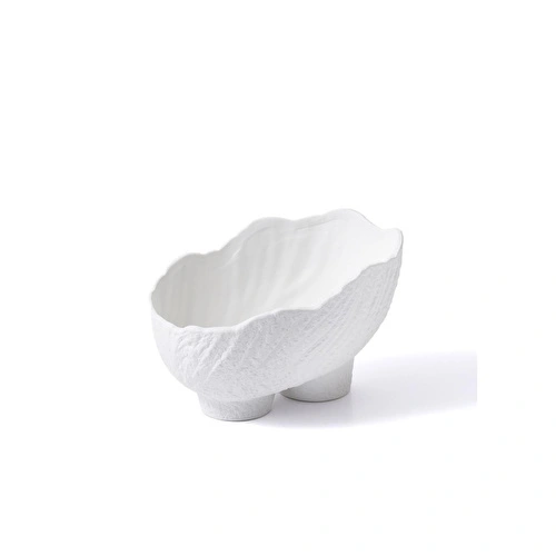 The Mia Licia Seramik Vazo Beyaz 25x17x19 Cm The Mia Licia Seramik Vazo Beyaz 25x17x19 Cm