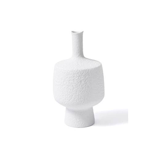 The Mia Licia Seramik Vazo Beyaz 18x18x37 Cm The Mia Licia Seramik Vazo Beyaz 18x18x37 Cm