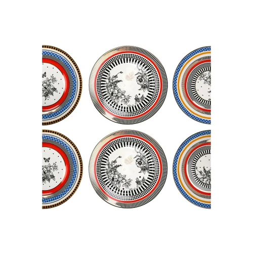 Lucky Art Maggey New Bone China Porselen 27cm 6lı Servis Tabağı