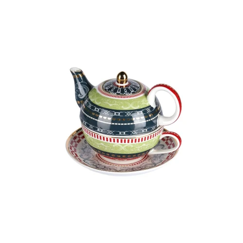 Lucky Art Lancelot New Bone China Porselen Demlik Ve Fincan Seti