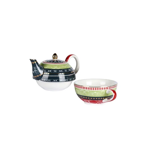 Lucky Art Lancelot New Bone China Porselen Demlik Ve Fincan Seti