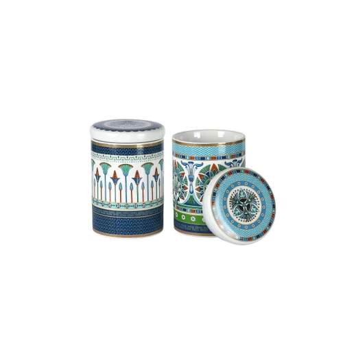 Lucky Art Calista New Bone China Porselen 13cm 2li Kavanoz Seti