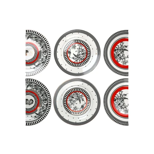 Lucky Art Maggey New Bone China Porselen 20cm 6lı Servis Tabağı