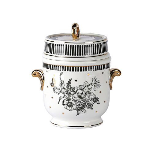 Lucky Art Maggey Bone Kulplu Kavanoz 16cm