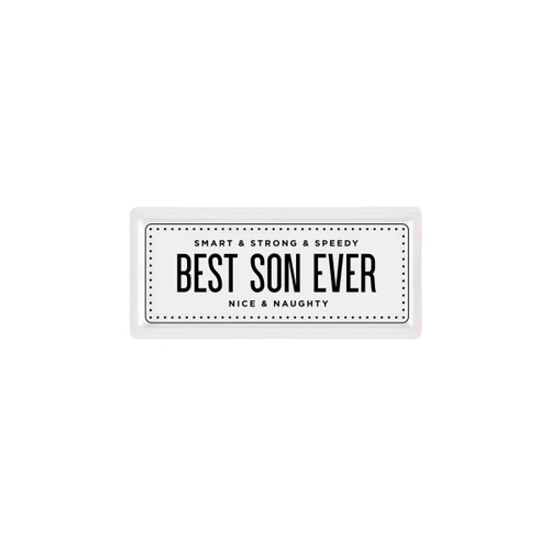 The Mia Dikdörtgen Servis Best Son Ever - 35 X 16 Cm