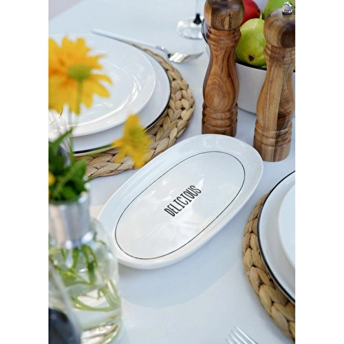 The Mia Daily Tunes Oval Servis 2li Set 26cm