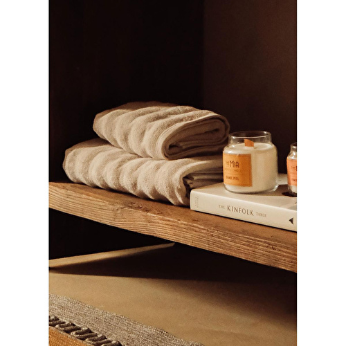 The Mia Fine Cotton Bej Banyo Havlusu 140x70 Cm