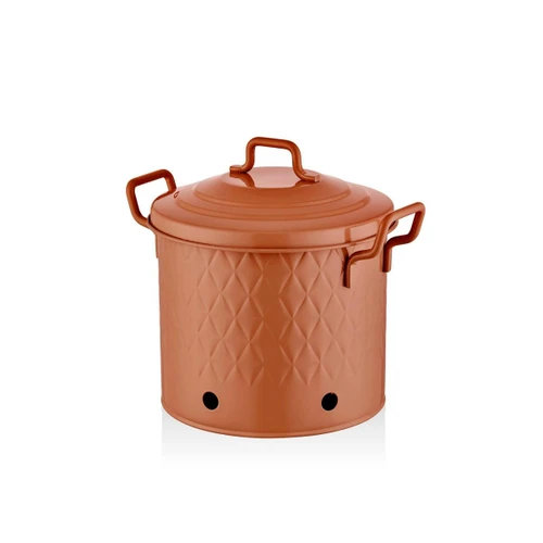 The Mia Prizma Patates Soğan Kabı Terracota 30x30x30 Cm