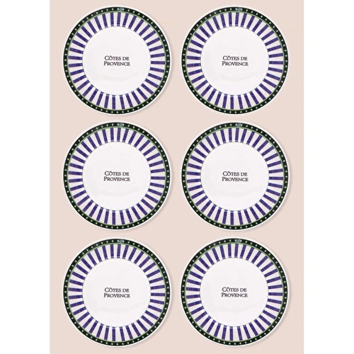 The Mia Provence Yemek Tabağı 6lı Set 20 Cm The Mia Provence Yemek Tabağı 6lı Set 20 Cm