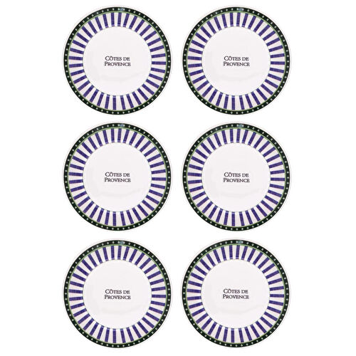 The Mia Provence Yemek Tabağı 6lı Set 20 Cm