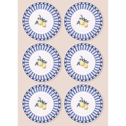 The Mia Odore Di Limone Yemek Tabağı 6lı Set 20 Cm