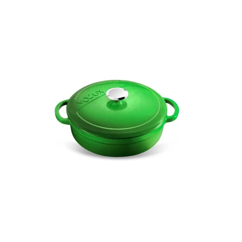 Voeux Kitchenware Forêt Yeşil Sığ Döküm Tencere 24 Cm