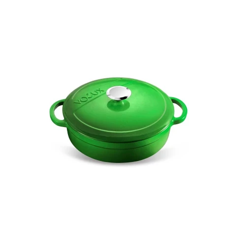 Voeux Kitchenware Forêt Yeşil Sığ Döküm Tencere 28 Cm