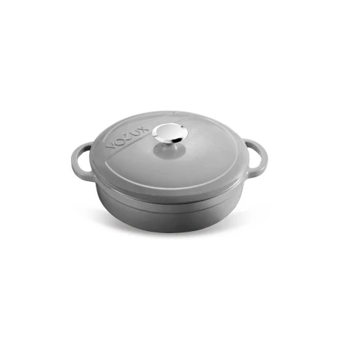 Voeux Kitchenware Gracieuse Gri Sığ Döküm Tencere 28 Cm