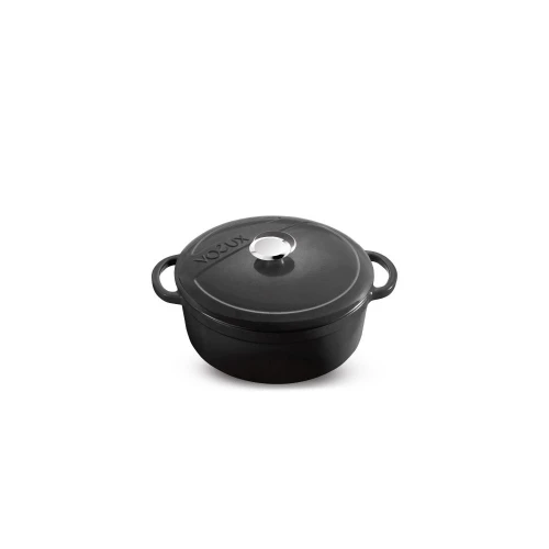 Voeux Kitchenware Elegance Siyah Derin Döküm Tencere 20 Cm