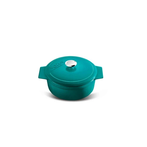 Voeux Kitchenware Profond Turkuaz Döküm Mini Güveç 10 Cm
