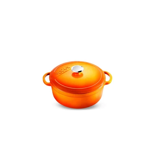 Voeux Kitchenware Amusant Turuncu Derin Döküm Tencere 20 Cm