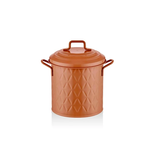 The Mia Prizma Çöp Kovası Tezgah Terracota 4 Lt