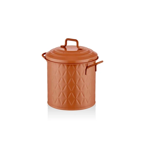 The Mia Prizma Çöp Kovası Tezgah Terracota 4 Lt