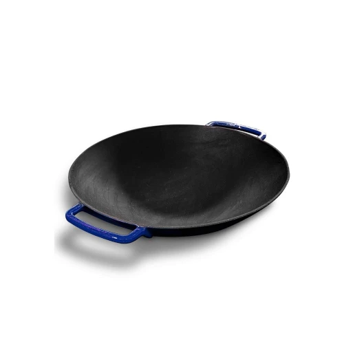 Voeux Kitchenware Azure Lacivert Döküm Wok Tava 35 Cm
