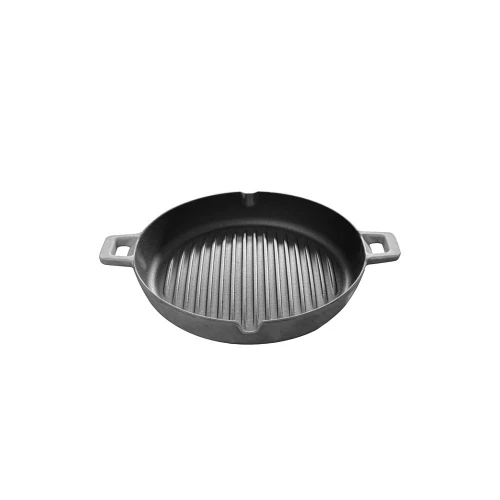 Voeux Kitchenware Gracieuse Gri Döküm Yuvarlak Izgara Tava 30 Cm