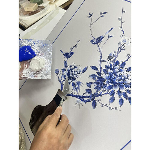 The Mia Floral Tablo 60x80x4 Cm Tbl0091