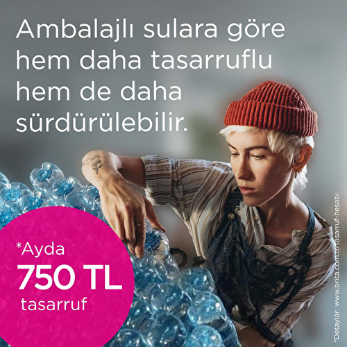 BRITA MAXTRA PRO Pure Performance Yedek Su Arıtma Filtresi, 3’lü