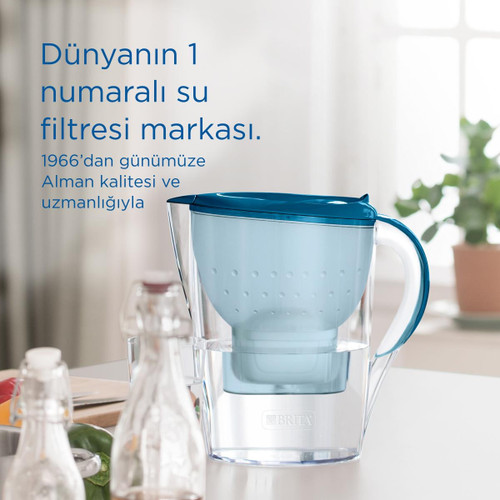 BRITA Marella XL 3x Maxtra Pro All-In-1 Filtreli Su Arıtma Sürahisi - Grafit, 3,5 Lt