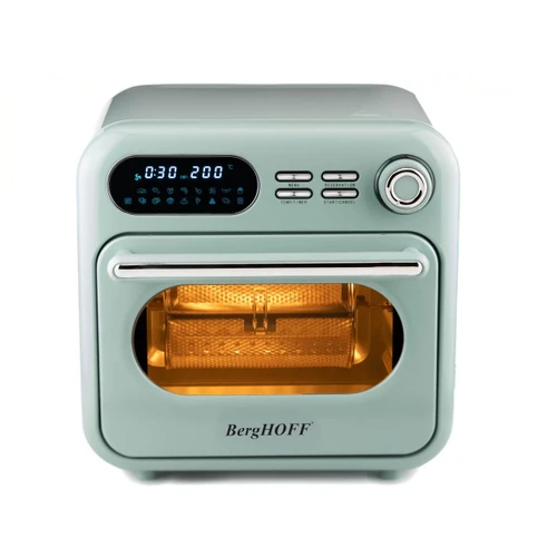 Berghoff Gem Retro 18 Li̇tre Mi̇nt Yeşi̇l Rengi̇ Ai̇rfryer + Firin
