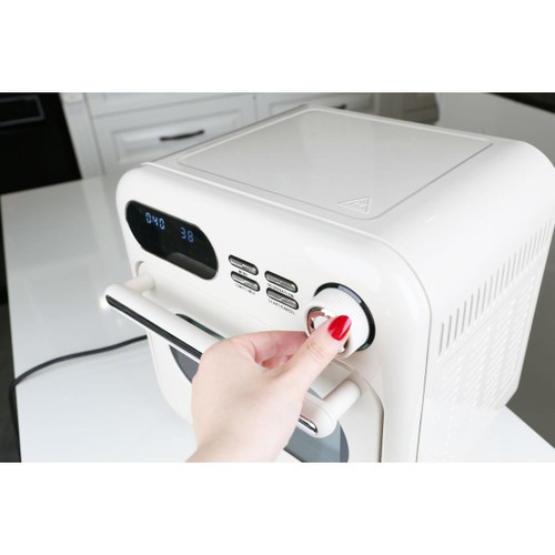 Berghoff Gem Retro 18 Li̇tre Vani̇lya Krem Rengi̇ Ai̇rfryer + Firin