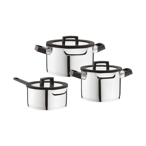Berghoff Essentials Uqonic 6 Parça Paslanmaz Çelik Tencere Seti