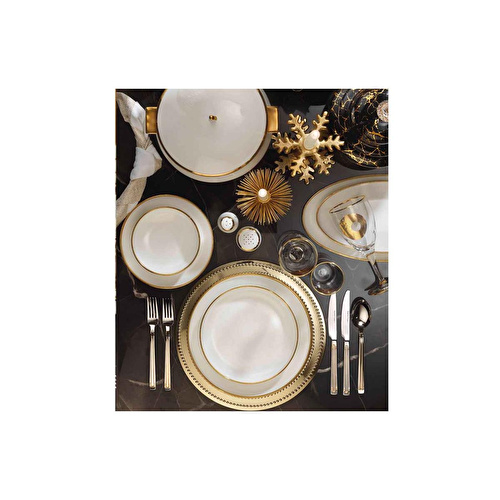 Berghoff Heritage 60 Parça Bone China Yemek Takımı Gold