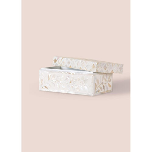 The Mia Sedef Dikdörtgen Kutu 21x12x10 Cm Tlc0072