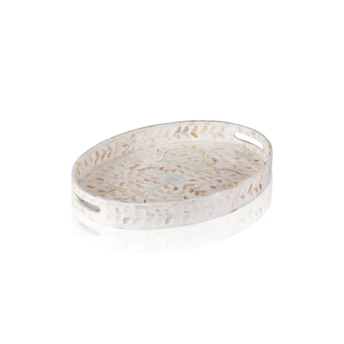 The Mia Sedef Oval Tepsi 45x33x6cm Tlc0079