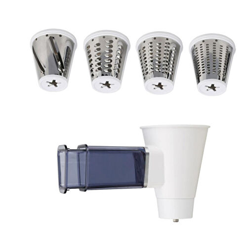 Berghoff Gem Stand Mikser Sebze Rendesi & Dilimleme Aksesuarı – Paslanmaz Çelik, Çok Fonksiyonlu