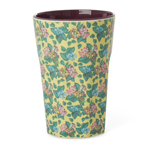 Rice Melamin Bardak - Büyük Boy Sarı Çiçek